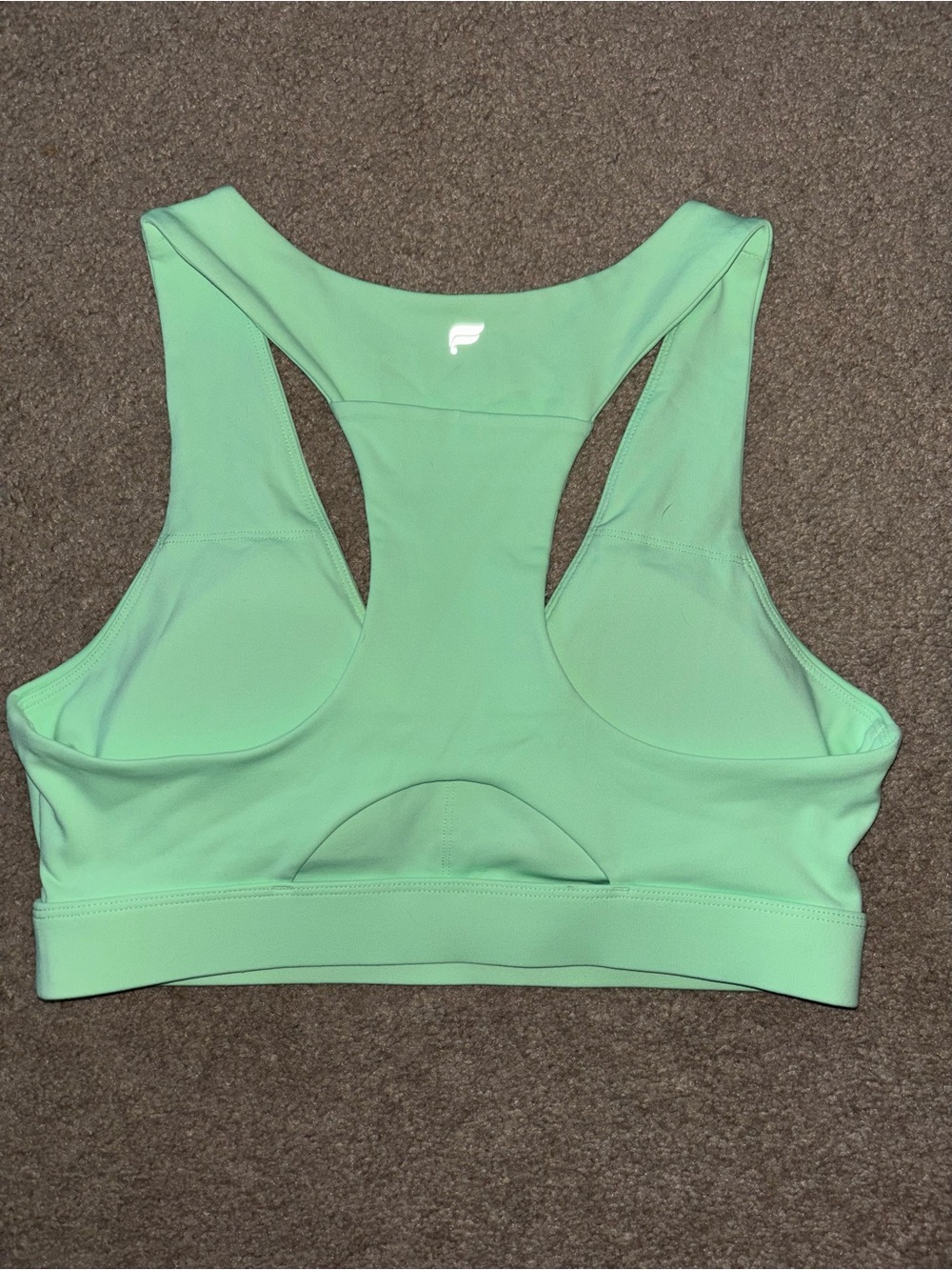 Light Green Racerback Sports Bra - Picture 2 of 2